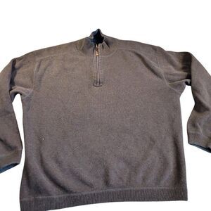 Tommy Bahama Sweater Mens XL Brown Pullover Sweatshirt Preppy Long Sleeve